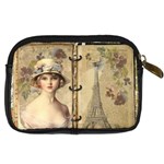 Vintage Design - Paris Digital Camera Leather Case Back