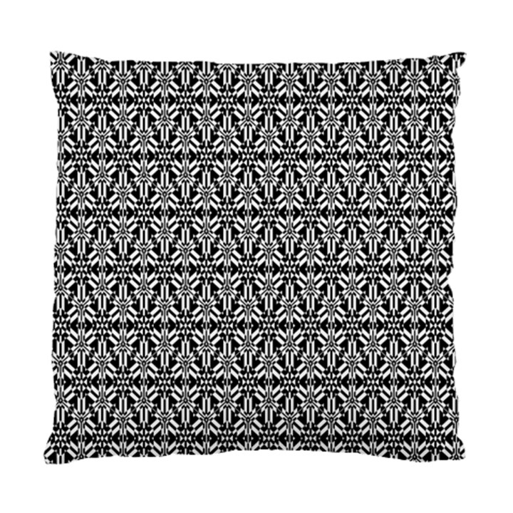 Black And White Filigree Standard Cushion Case (One Side)