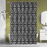 Black And White Filigree Shower Curtain 48  x 72  (Small)  Curtain(48  X 72 ) - 42.18 x64.8  Curtain(48  X 72 )