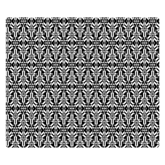 Black And White Filigree Double Sided Flano Blanket (small)  by retrotoomoderndesigns