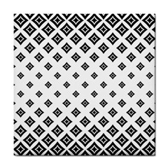 Black And White Tribal Tile Coasters by retrotoomoderndesigns