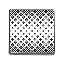 Black And White Tribal Memory Card Reader (square 5 Slot) by retrotoomoderndesigns