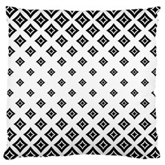 Black And White Tribal Large Cushion Case (two Sides) by retrotoomoderndesigns