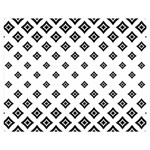 Black And White Tribal Double Sided Flano Blanket (Medium)  60 x50  Blanket Front