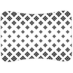 Black And White Tribal Velour Seat Head Rest Cushion by retrotoomoderndesigns