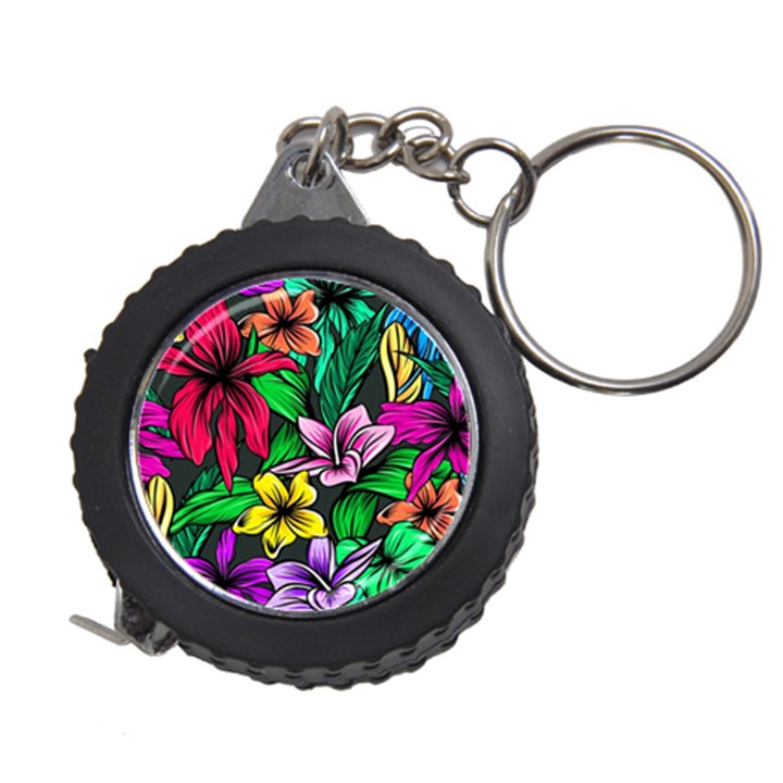 Neon Hibiscus Measuring Tape