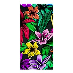 Neon Hibiscus Shower Curtain 36  X 72  (stall) 