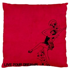 Vintage Live Your Dreams Standard Flano Cushion Case (two Sides) by WensdaiAmbrose