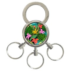 Tropical Adventure 3-ring Key Chains