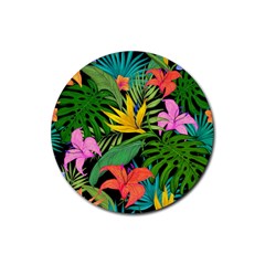 Tropical Adventure Rubber Round Coaster (4 Pack) 