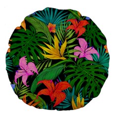 Tropical Adventure Large 18  Premium Flano Round Cushions