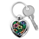 Hibiscus Dream Key Chains (Heart)  Front