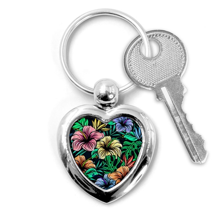 Hibiscus Dream Key Chains (Heart) 