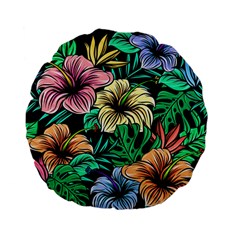 Hibiscus Dream Standard 15  Premium Flano Round Cushions