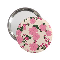 Floral Vintage Flowers Wallpaper 2 25  Handbag Mirrors by Mariart