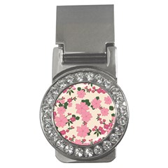 Floral Vintage Flowers Wallpaper Money Clips (cz)  by Mariart