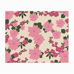 Floral Vintage Flowers Wallpaper Small Glasses Cloth (2-side) by Mariart