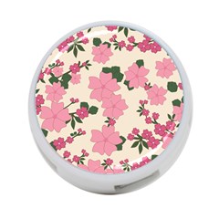 Floral Vintage Flowers Wallpaper 4-port Usb Hub (two Sides) by Mariart