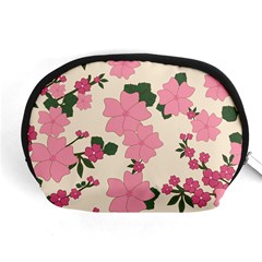 Floral Vintage Flowers Wallpaper Accessory Pouch (medium) by Mariart