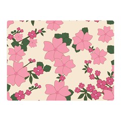 Floral Vintage Flowers Wallpaper Double Sided Flano Blanket (mini)  by Mariart