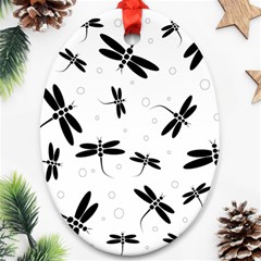 Dragonflies pattern Ornament (Oval)