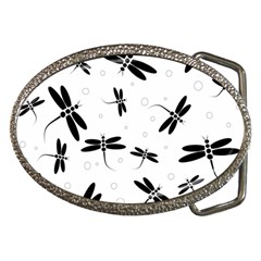 Dragonflies Pattern Belt Buckles by Valentinaart