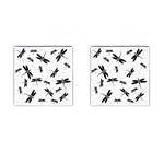 Dragonflies pattern Cufflinks (Square) Front(Pair)