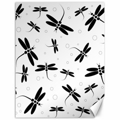 Dragonflies pattern Canvas 12  x 16 