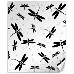 Dragonflies pattern Canvas 16  x 20 