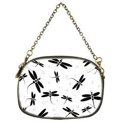 Dragonflies pattern Chain Purse (One Side)