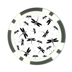 Dragonflies pattern Poker Chip Card Guard (10 pack)