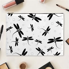 Dragonflies Pattern Cosmetic Bag (xl) by Valentinaart