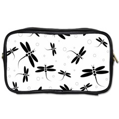 Dragonflies Pattern Toiletries Bag (one Side) by Valentinaart