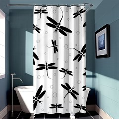 Dragonflies pattern Shower Curtain 36  x 72  (Stall) 