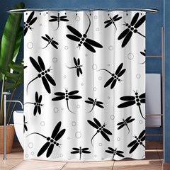 Dragonflies pattern Shower Curtain 60  x 72  (Medium) 