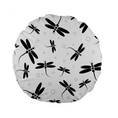 Dragonflies pattern Standard 15  Premium Round Cushions