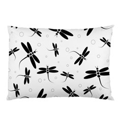 Dragonflies Pattern Pillow Case by Valentinaart