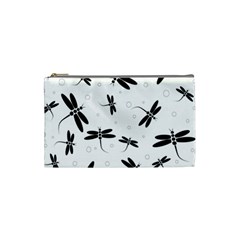 Dragonflies Pattern Cosmetic Bag (small) by Valentinaart