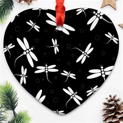 Dragonflies pattern Ornament (Heart)