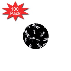 Dragonflies Pattern 1  Mini Buttons (100 Pack)  by Valentinaart