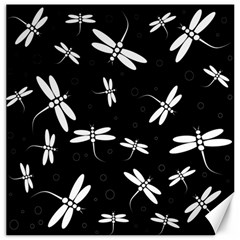 Dragonflies pattern Canvas 16  x 16 