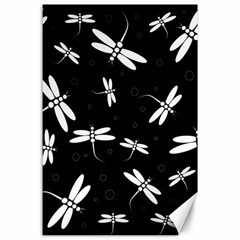 Dragonflies pattern Canvas 24  x 36 