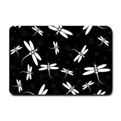 Dragonflies Pattern Small Doormat  by Valentinaart