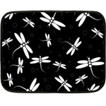 Dragonflies pattern Fleece Blanket (Mini) 35 x27  Blanket