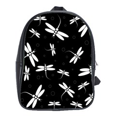 Dragonflies pattern School Bag (Large)