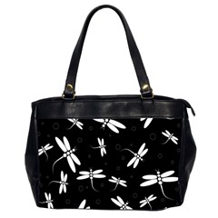 Dragonflies pattern Oversize Office Handbag (2 Sides)