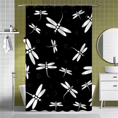 Dragonflies Pattern Shower Curtain 48  X 72  (small)  by Valentinaart