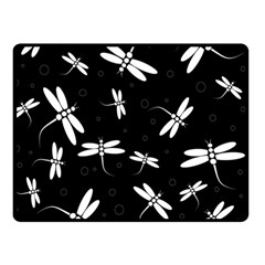 Dragonflies pattern Double Sided Fleece Blanket (Small) 