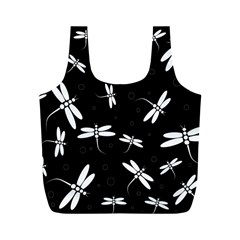 Dragonflies pattern Full Print Recycle Bag (M)