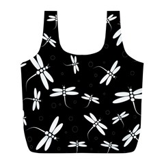 Dragonflies pattern Full Print Recycle Bag (L)